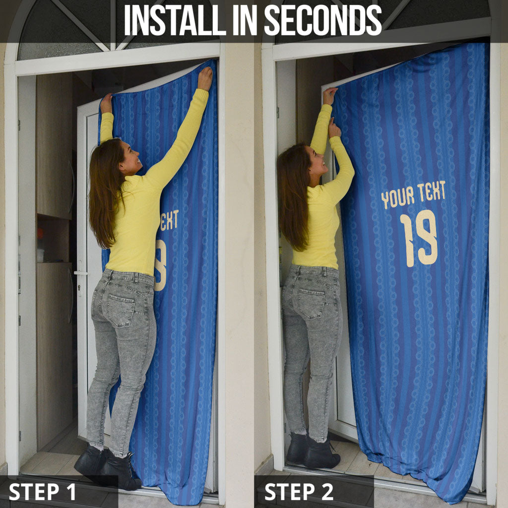 Custom World Football 2026 Sweden Door Cover Swedish The Blue and Yellow Champions