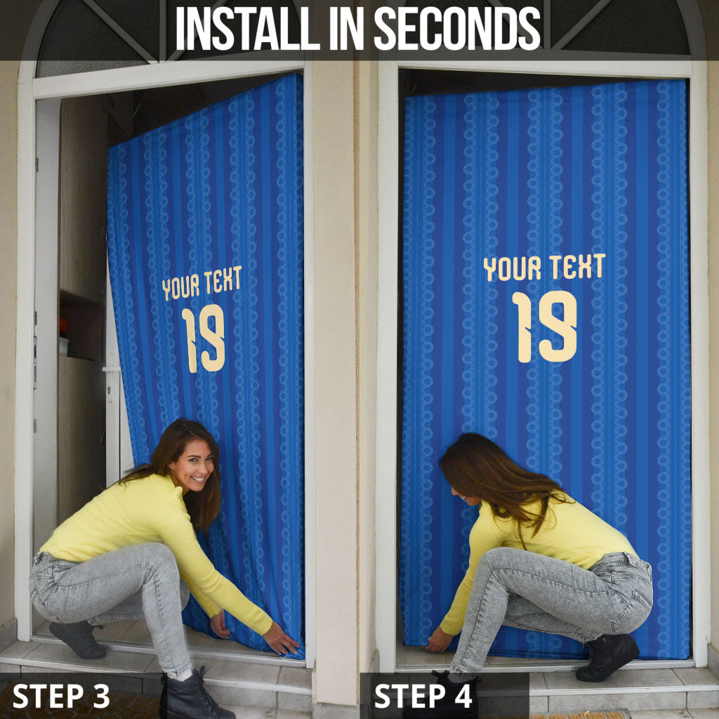 Custom World Football 2026 Sweden Door Cover Swedish The Blue and Yellow Champions