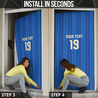 Custom World Football 2026 Sweden Door Cover Swedish The Blue and Yellow Champions