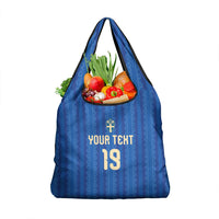 Custom World Football 2026 Sweden Grocery Bag Swedish The Blue and Yellow Champions