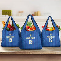 Custom World Football 2026 Sweden Grocery Bag Swedish The Blue and Yellow Champions