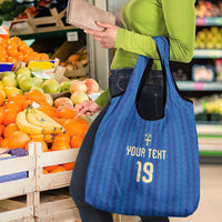 Custom World Football 2026 Sweden Grocery Bag Swedish The Blue and Yellow Champions