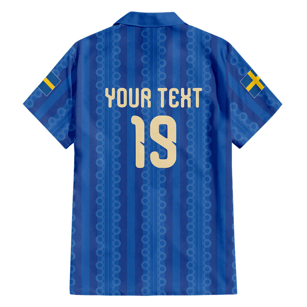 Custom World Football 2026 Sweden Hawaiian Shirt Swedish The Blue and Yellow Champions