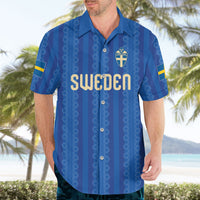Custom World Football 2026 Sweden Hawaiian Shirt Swedish The Blue and Yellow Champions