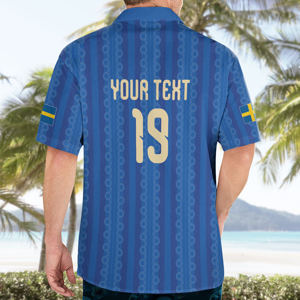 Custom World Football 2026 Sweden Hawaiian Shirt Swedish The Blue and Yellow Champions