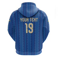 Custom World Football 2026 Sweden Hoodie Swedish The Blue and Yellow Champions