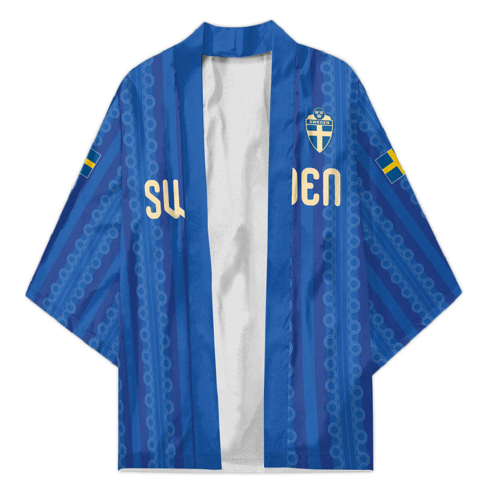 Custom World Football 2026 Sweden Kimono Swedish The Blue and Yellow Champions