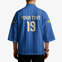 Custom World Football 2026 Sweden Kimono Swedish The Blue and Yellow Champions
