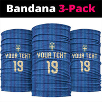 Custom World Football 2026 Sweden Neck Gaiter Swedish The Blue and Yellow Champions