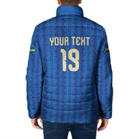 Custom World Football 2026 Sweden Padded Jacket Swedish The Blue and Yellow Champions