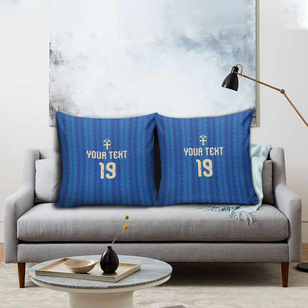 Custom World Football 2026 Sweden Pillow Cover Swedish The Blue and Yellow Champions