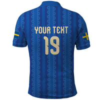 Custom World Football 2026 Sweden Polo Shirt Swedish The Blue and Yellow Champions
