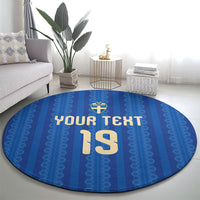 Custom World Football 2026 Sweden Round Carpet Swedish The Blue and Yellow Champions