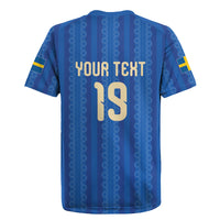 Custom World Football 2026 Sweden Rugby Jersey Swedish The Blue and Yellow Champions