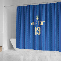 Custom World Football 2026 Sweden Shower Curtain Swedish The Blue and Yellow Champions