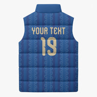 Custom World Football 2026 Sweden Sleeveless Puffer Jacket Swedish The Blue and Yellow Champions