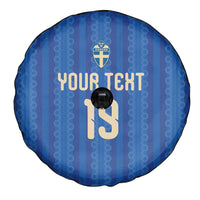 Custom World Football 2026 Sweden Spare Tire Cover Swedish The Blue and Yellow Champions