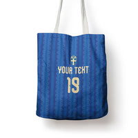 Custom World Football 2026 Sweden Tote Bag Swedish The Blue and Yellow Champions