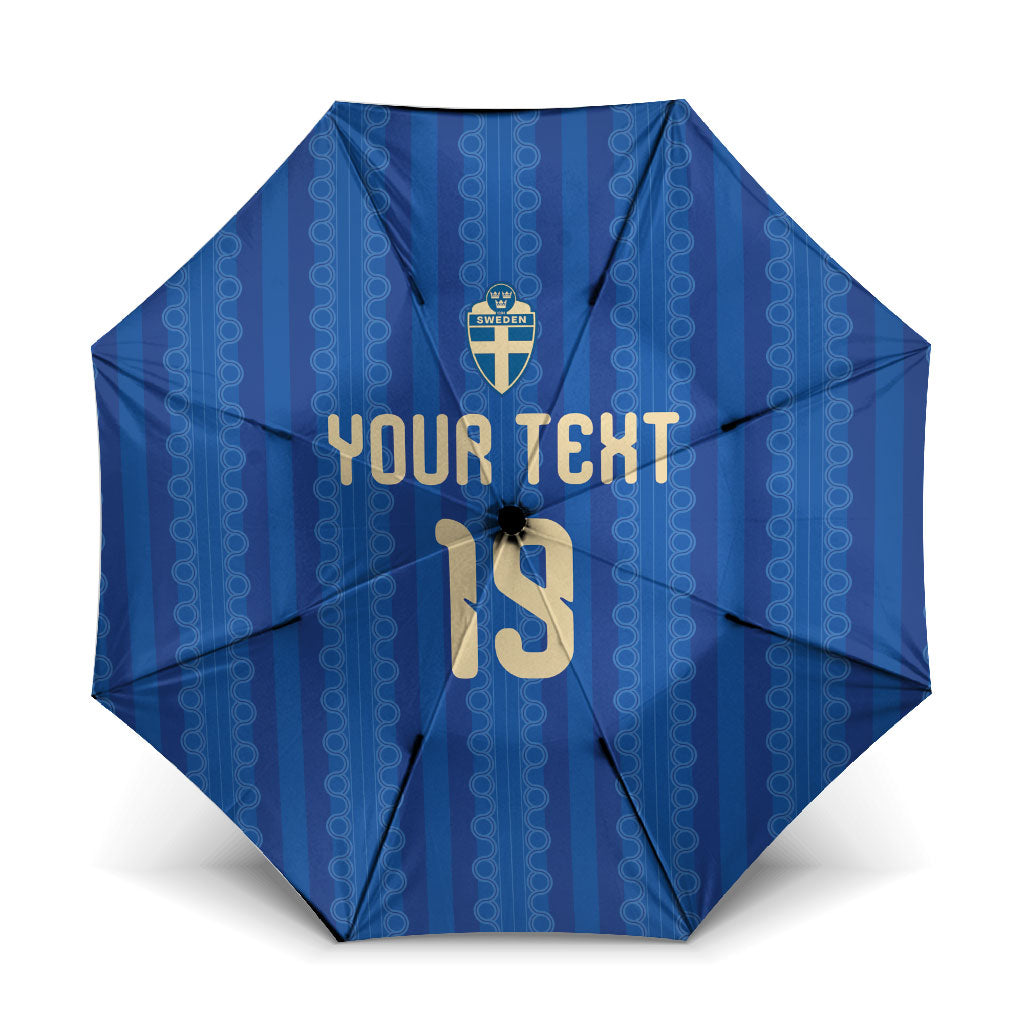 Custom World Football 2026 Sweden Umbrella Swedish The Blue and Yellow Champions