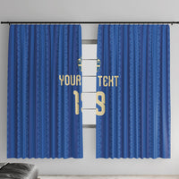 Custom World Football 2026 Sweden Window Curtain Swedish The Blue and Yellow Champions