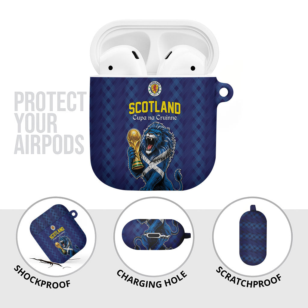 World Football 2026 Scotland AirPods Case Scottish Tartan Cupa na Cruinne Glory