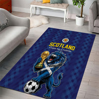 World Football 2026 Scotland Area Rug Scottish Tartan Cupa na Cruinne Glory