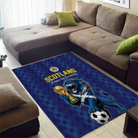World Football 2026 Scotland Area Rug Scottish Tartan Cupa na Cruinne Glory