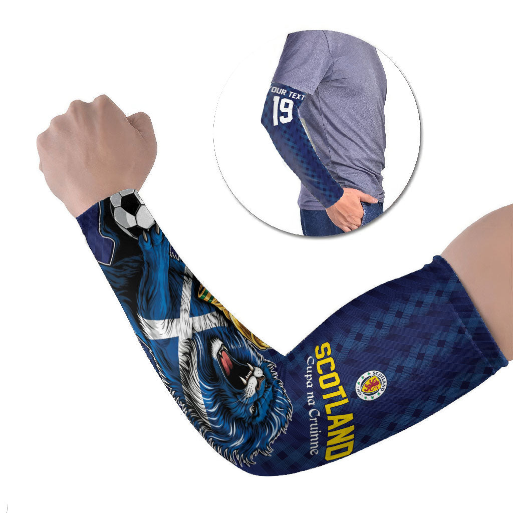 Custom World Football 2026 Scotland Arm Sleeves Scottish Tartan Cupa na Cruinne Glory