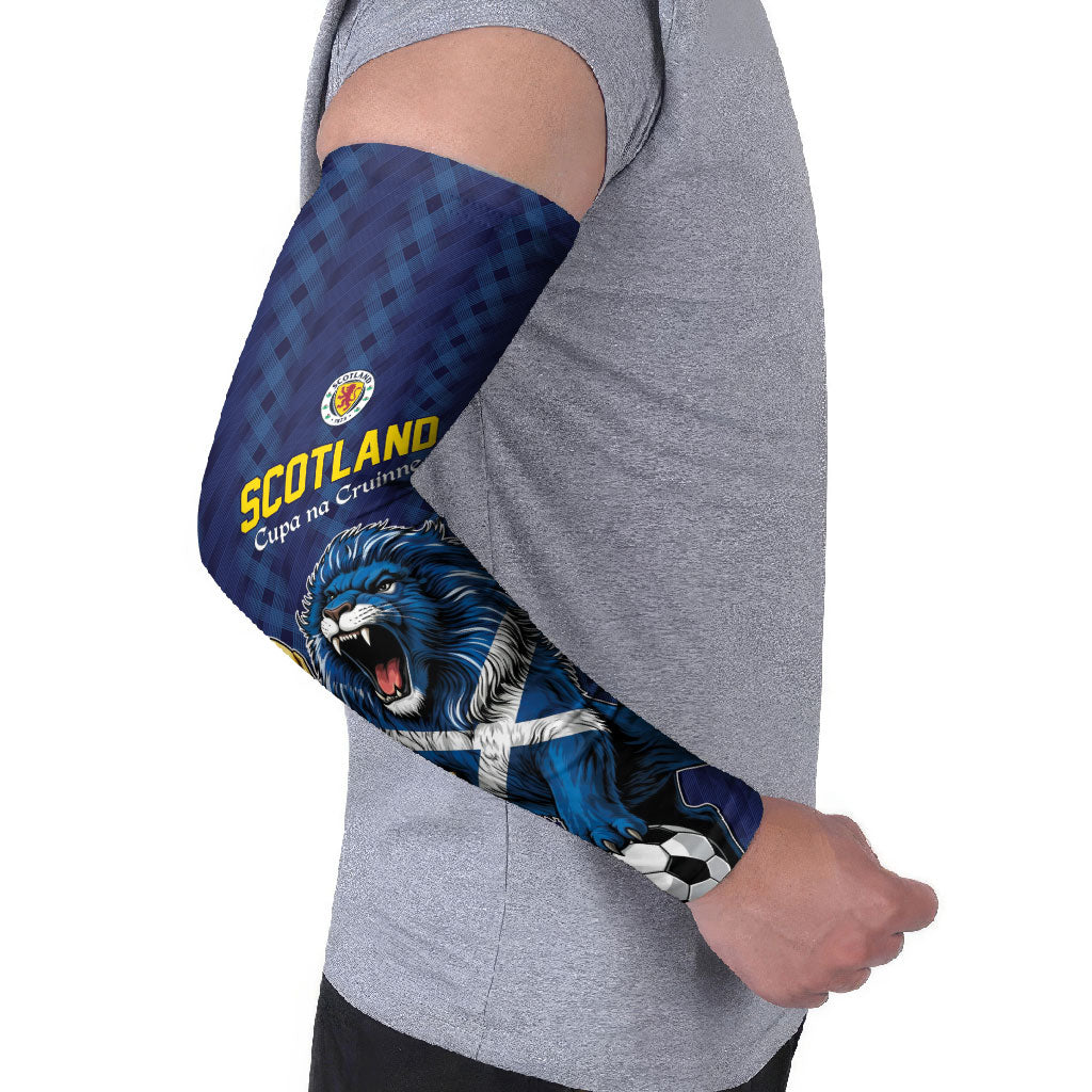 Custom World Football 2026 Scotland Arm Sleeves Scottish Tartan Cupa na Cruinne Glory