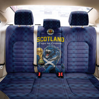 World Football 2026 Scotland Back Car Seat Cover Scottish Tartan Cupa na Cruinne Glory