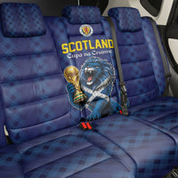 World Football 2026 Scotland Back Car Seat Cover Scottish Tartan Cupa na Cruinne Glory