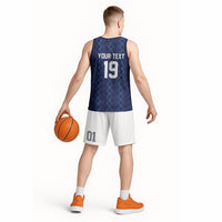 Custom World Football 2026 Scotland Basketball Jersey Scottish Tartan Cupa na Cruinne Glory