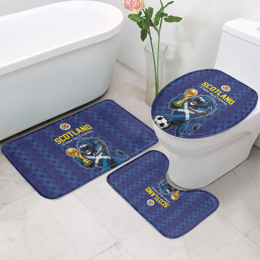 World Football 2026 Scotland Bathroom Set Scottish Tartan Cupa na Cruinne Glory