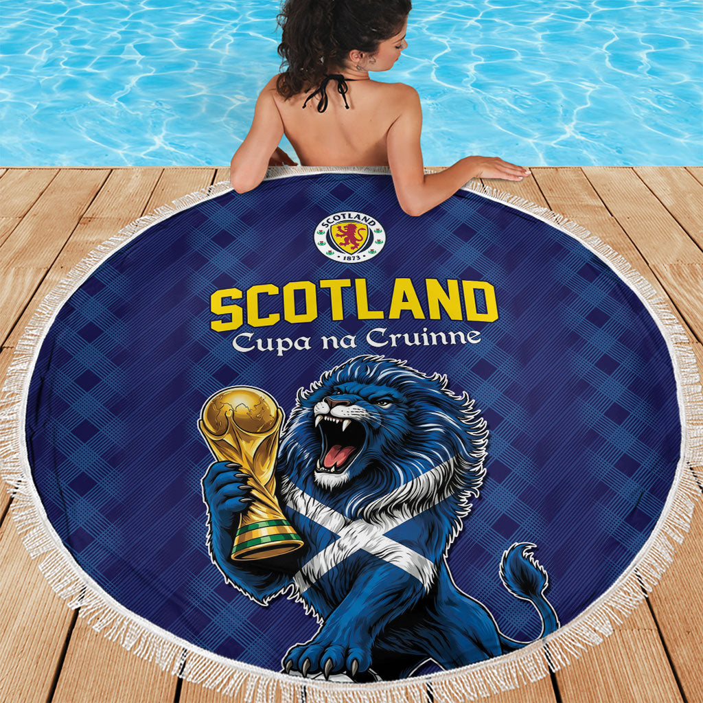 World Football 2026 Scotland Beach Blanket Scottish Tartan Cupa na Cruinne Glory