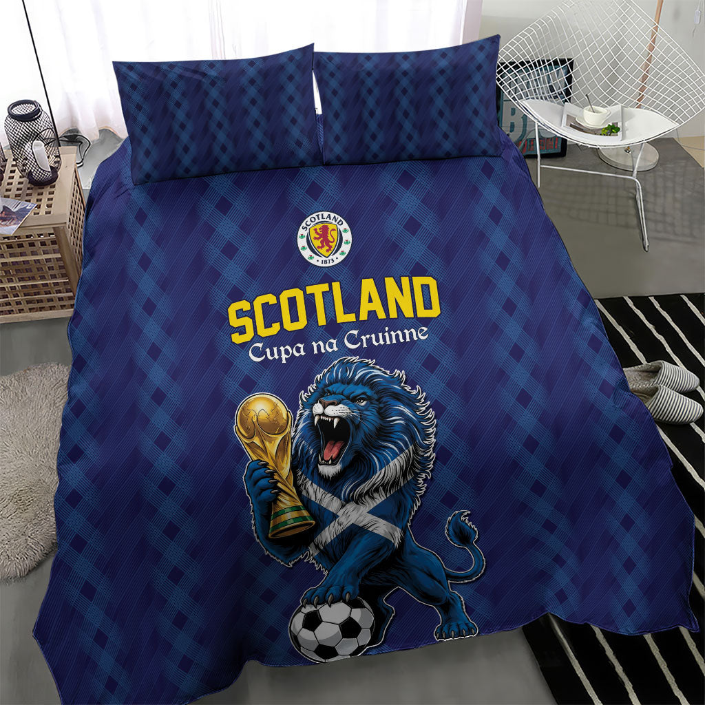 World Football 2026 Scotland Bedding Set Scottish Tartan Cupa na Cruinne Glory