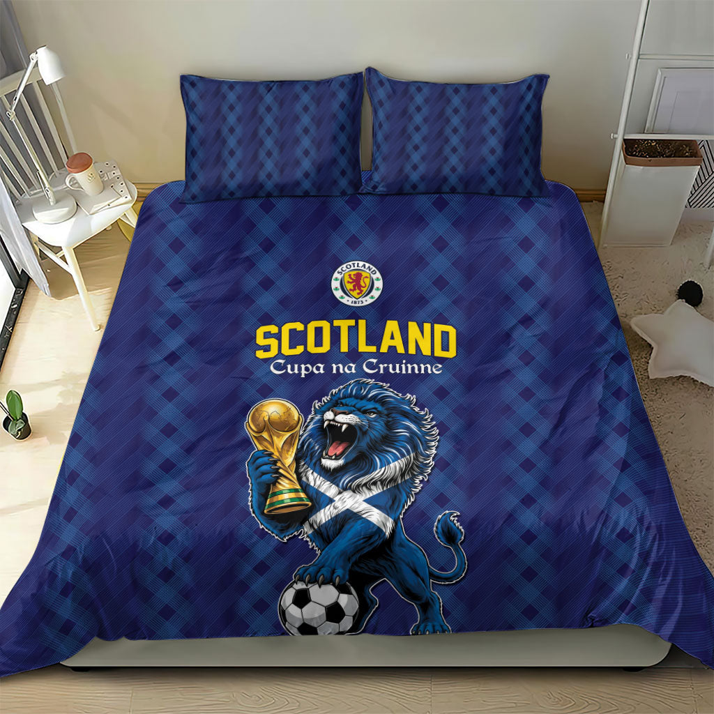 World Football 2026 Scotland Bedding Set Scottish Tartan Cupa na Cruinne Glory