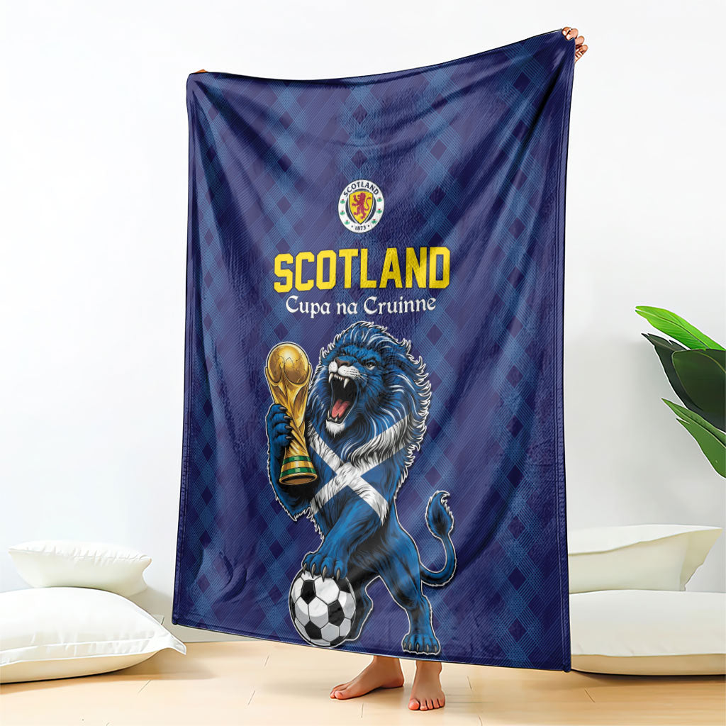 World Football 2026 Scotland Blanket Scottish Tartan Cupa na Cruinne Glory