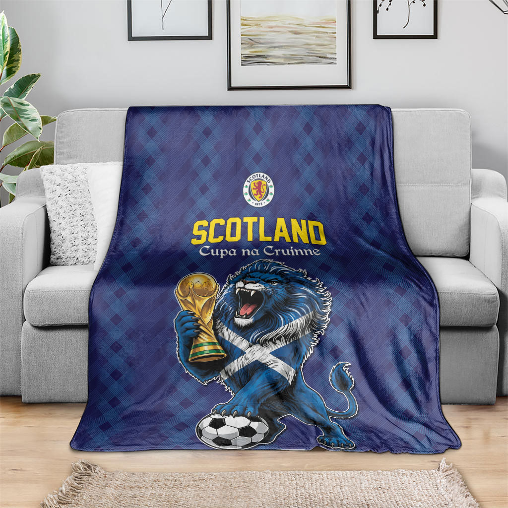 World Football 2026 Scotland Blanket Scottish Tartan Cupa na Cruinne Glory