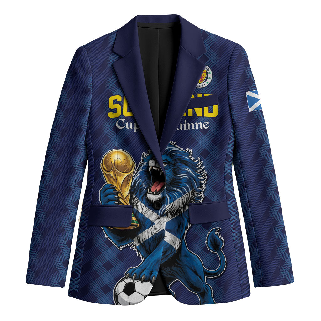 Custom World Football 2026 Scotland Blazer Scottish Tartan Cupa na Cruinne Glory