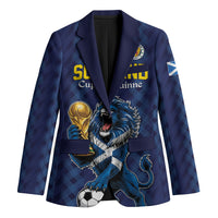 Custom World Football 2026 Scotland Blazer Scottish Tartan Cupa na Cruinne Glory
