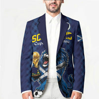 Custom World Football 2026 Scotland Blazer Scottish Tartan Cupa na Cruinne Glory