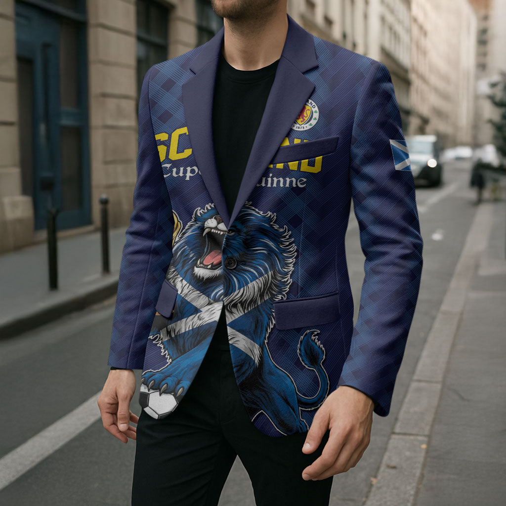Custom World Football 2026 Scotland Blazer Scottish Tartan Cupa na Cruinne Glory