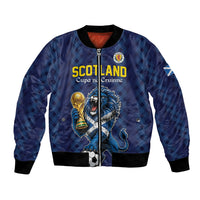 Custom World Football 2026 Scotland Bomber Jacket Scottish Tartan Cupa na Cruinne Glory