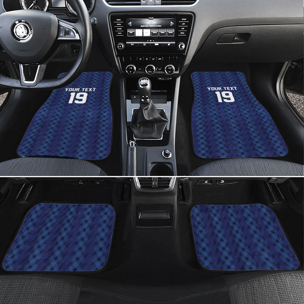 Custom World Football 2026 Scotland Car Mats Scottish Tartan Cupa na Cruinne Glory