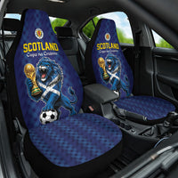 World Football 2026 Scotland Car Seat Cover Scottish Tartan Cupa na Cruinne Glory