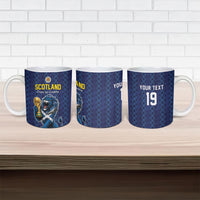 Custom World Football 2026 Scotland Ceramic Mug Scottish Tartan Cupa na Cruinne Glory