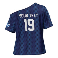 Custom World Football 2026 Scotland Cross Shoulder Shirt Scottish Tartan Cupa na Cruinne Glory
