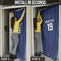 Custom World Football 2026 Scotland Door Cover Scottish Tartan Cupa na Cruinne Glory