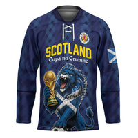 Custom World Football 2026 Scotland Hockey Jersey Scottish Tartan Cupa na Cruinne Glory