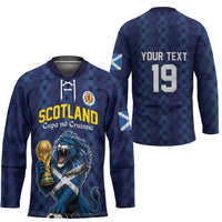 Custom World Football 2026 Scotland Hockey Jersey Scottish Tartan Cupa na Cruinne Glory
